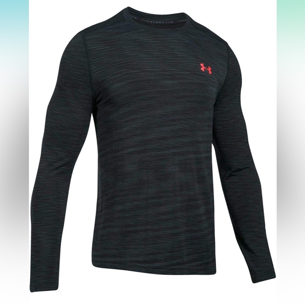 Under Armour Mens Threadborne Seamless Long Sleeve T-Shirt Size S - Picture 3 of 8